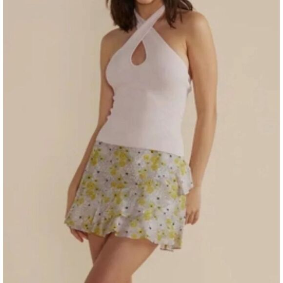 NWT MINKPINK Maitland Knit White Top M - Picture 2 of 6